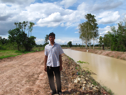 Nongthonglim Klong after deepening with road along klong repaired
